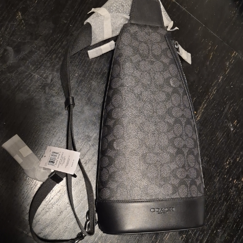 Coach Black and Gray Crossbody Bag